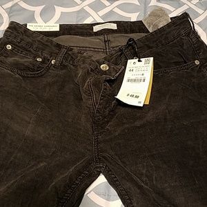 New Zara Skinny Corduroy in Fade Out Black - 12